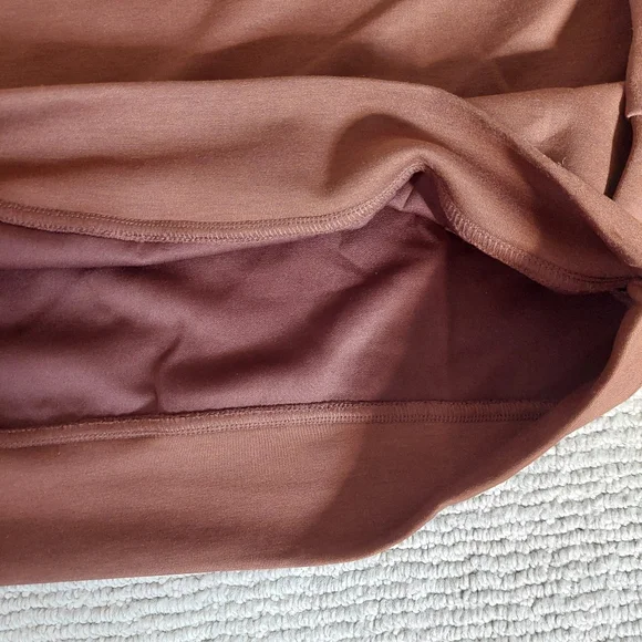 Zenana Chocolate Brown Wide Leg Lounge Set - Picture 4 of 12